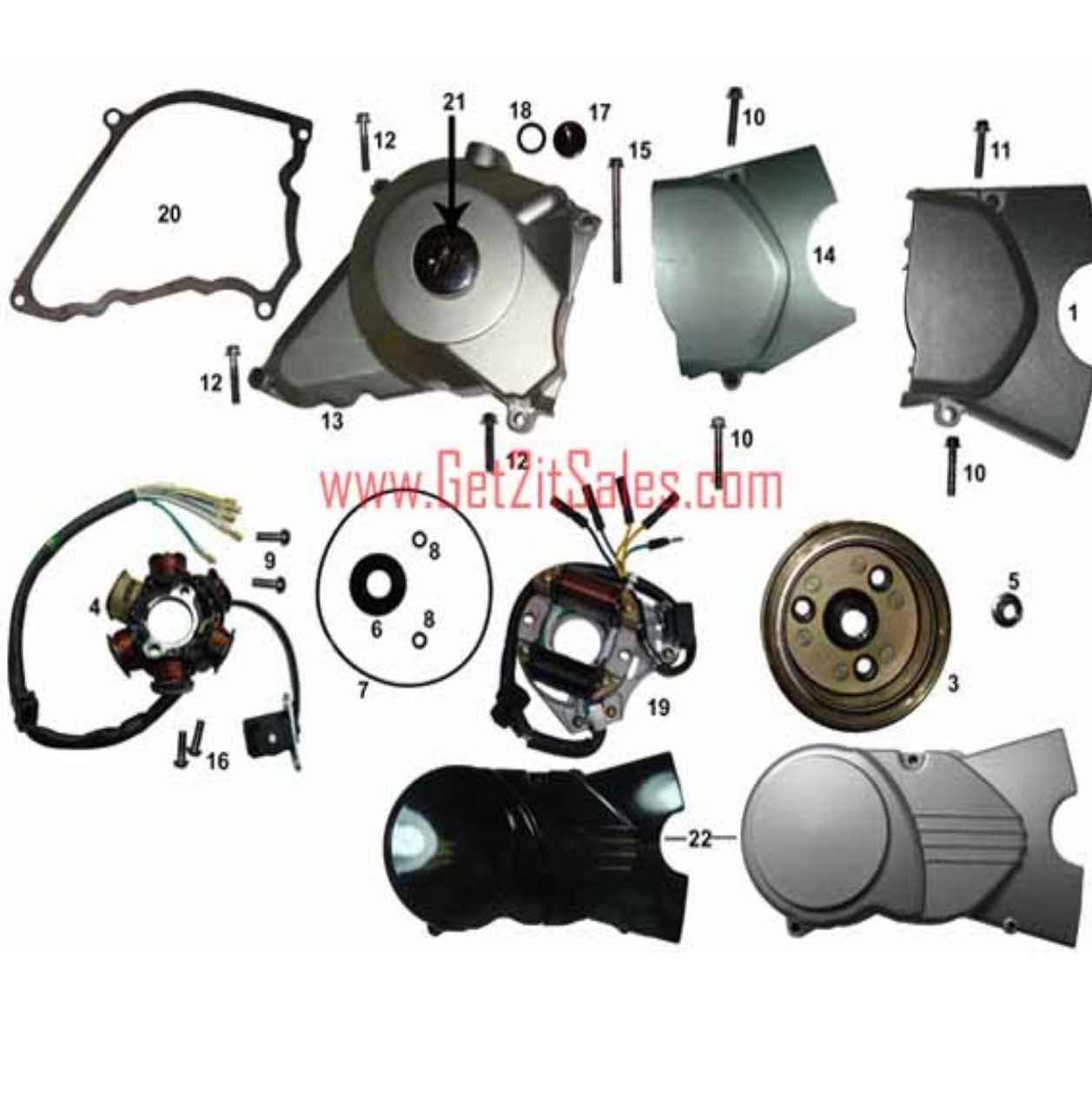 110cc atv engine parts diagram