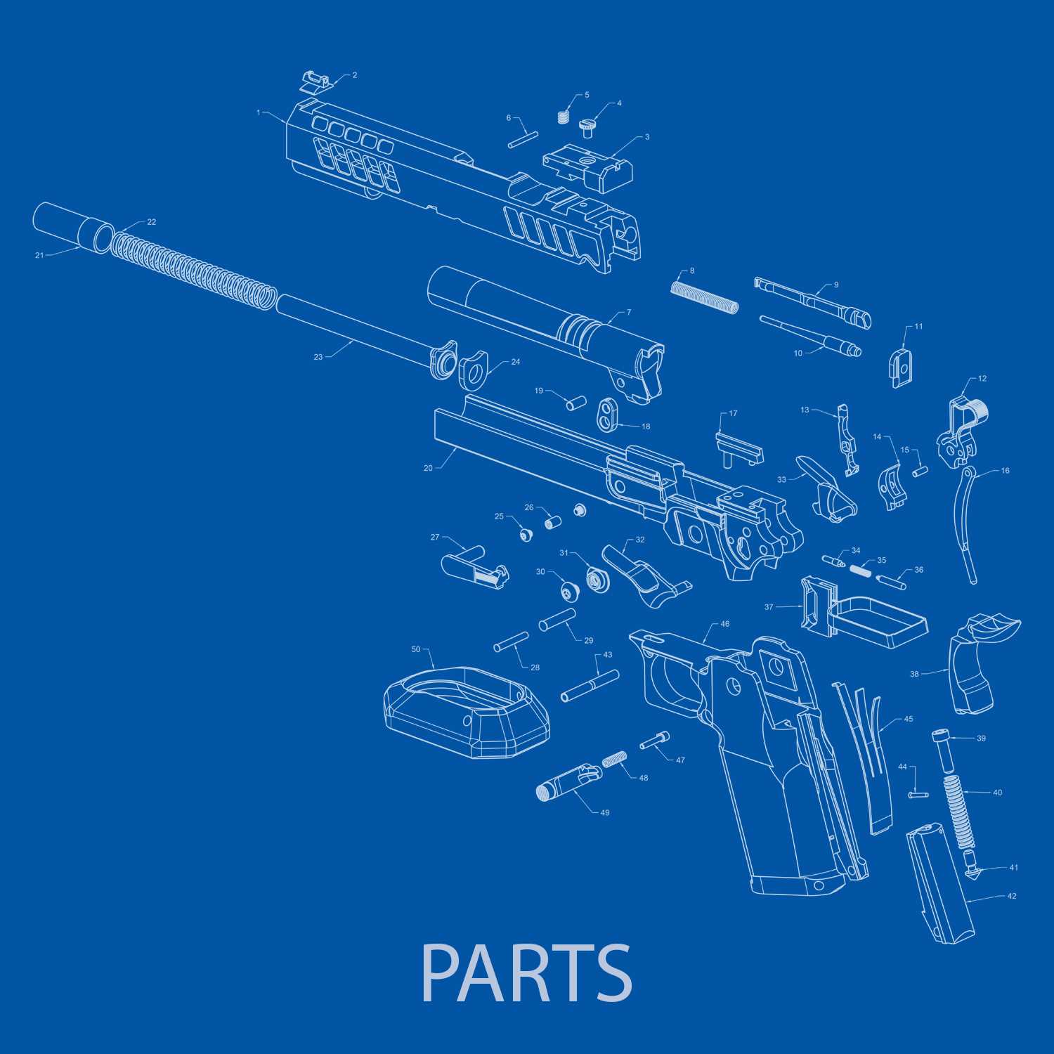 1911 slide parts diagram