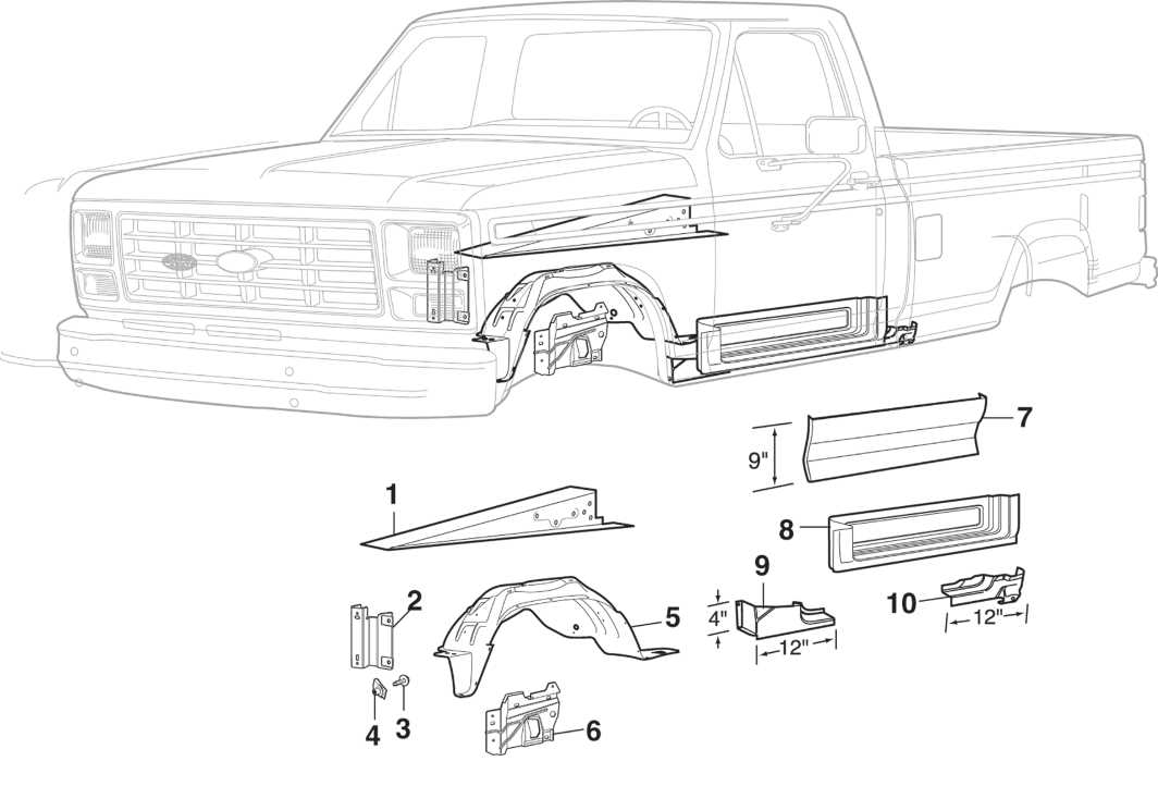 1995 ford f150 parts diagram