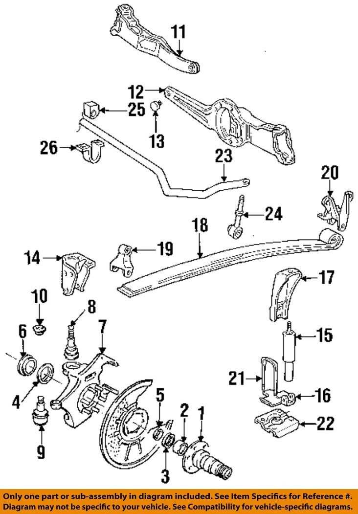 1996 ford f150 front end parts diagram