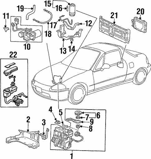 1996 honda civic parts diagram