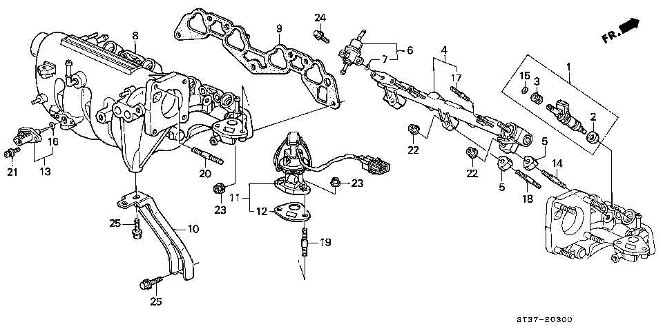 1996 honda civic parts diagram