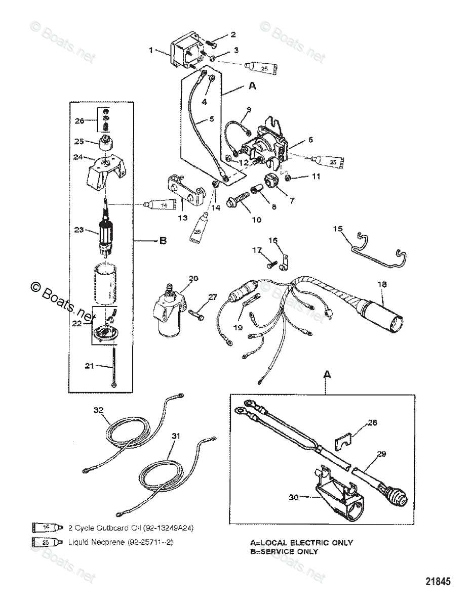 1996 mercury 25 hp outboard parts diagram