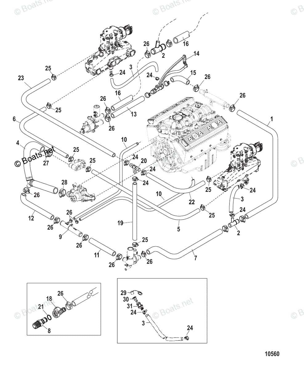 1998 mercruiser 5.7 parts diagram