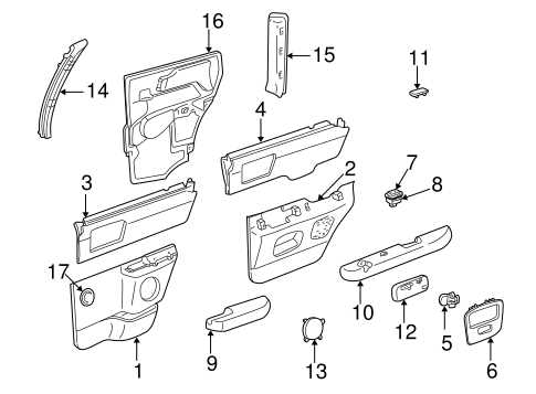 1999 chevy blazer parts diagram