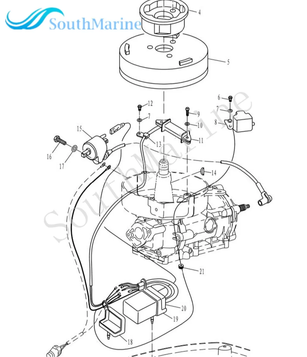 2 stroke mercury outboard motor parts diagram