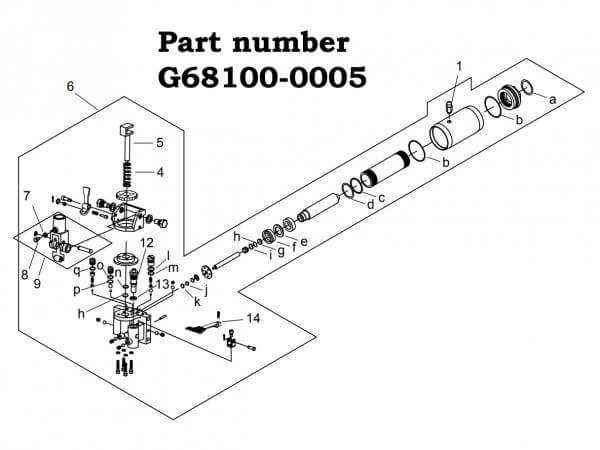 2 ton hydraulic floor jack parts diagram