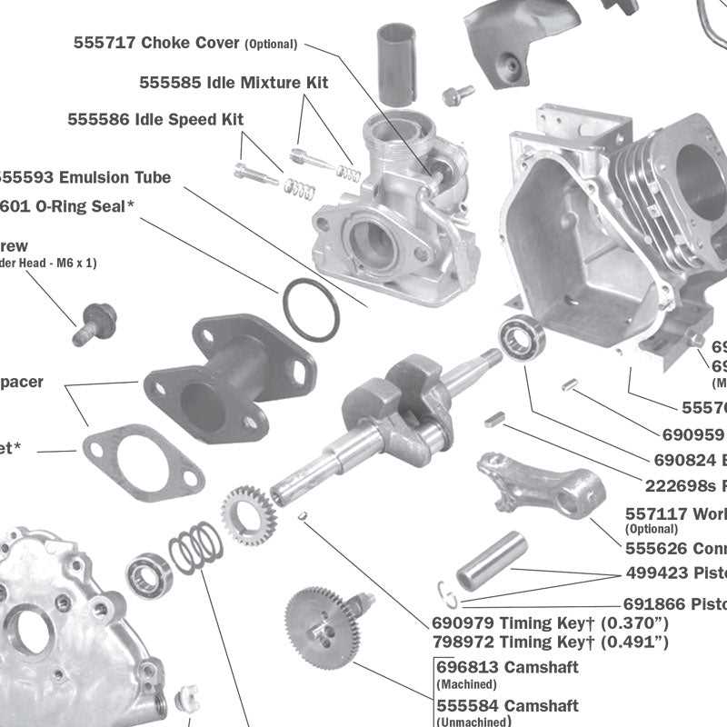 2 stroke engine parts diagram