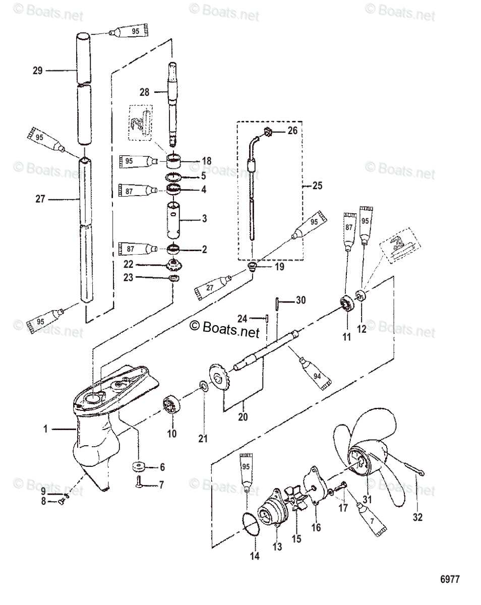 2 stroke mercury outboard motor parts diagram