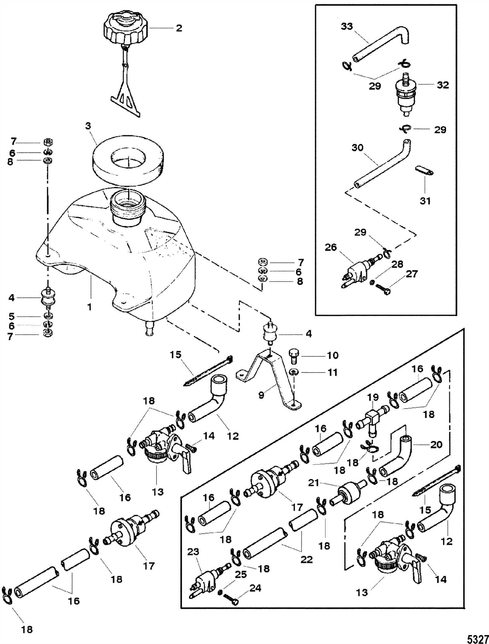 2 stroke mercury outboard motor parts diagram