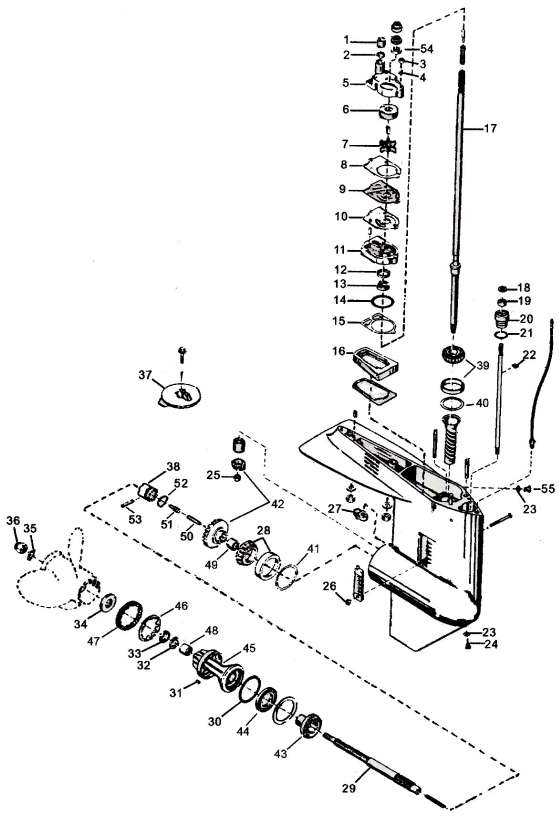 20 hp mercury outboard parts diagram