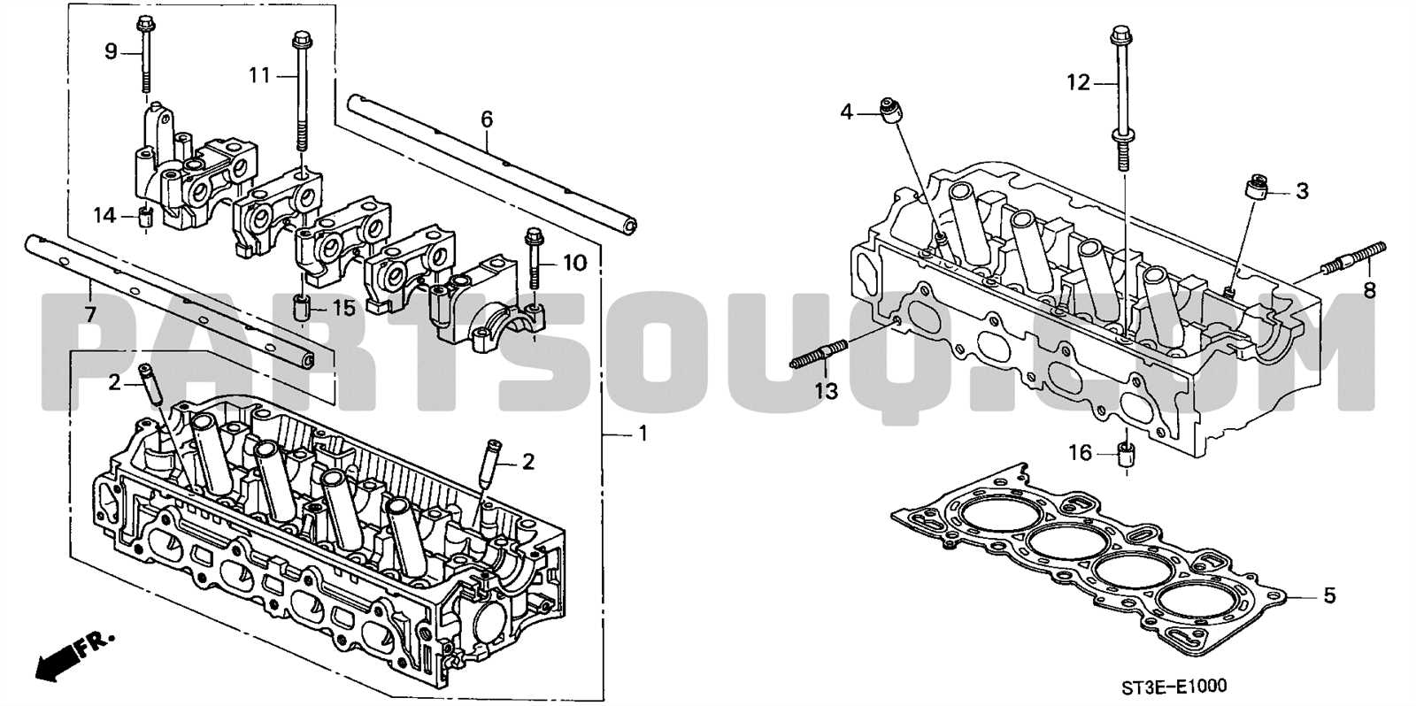 2000 honda civic parts diagram