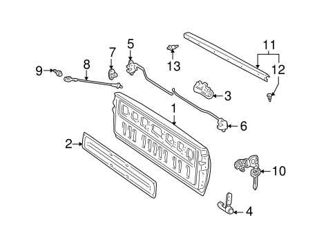 2000 toyota tundra parts diagram