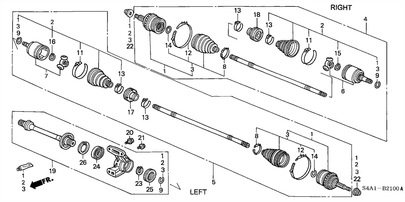 2001 honda accord parts diagram