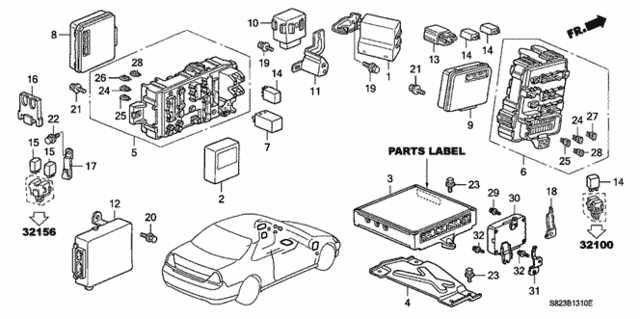 2001 honda accord parts diagram