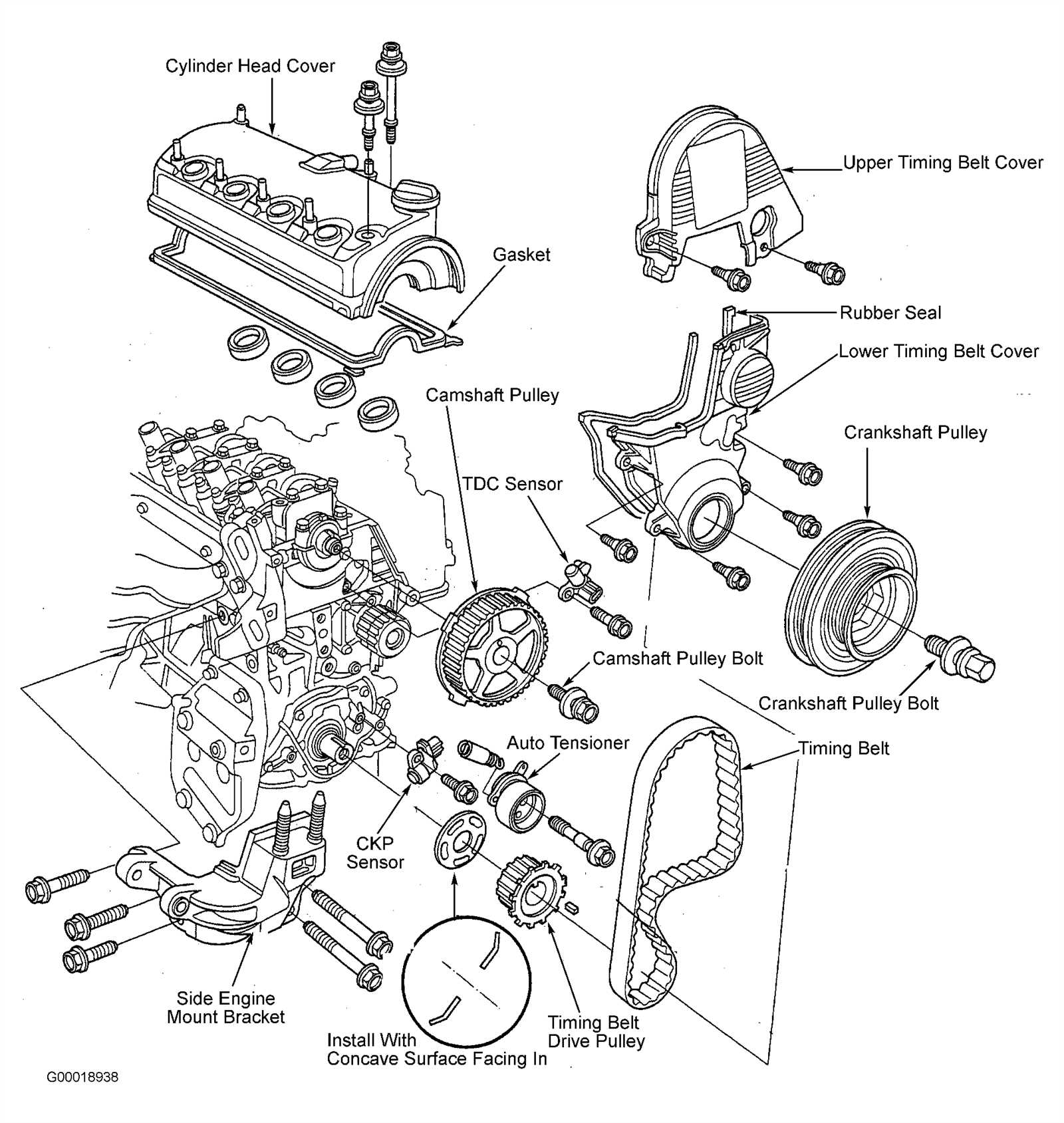 2001 honda civic parts diagram