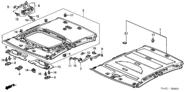 2001 honda civic parts diagram