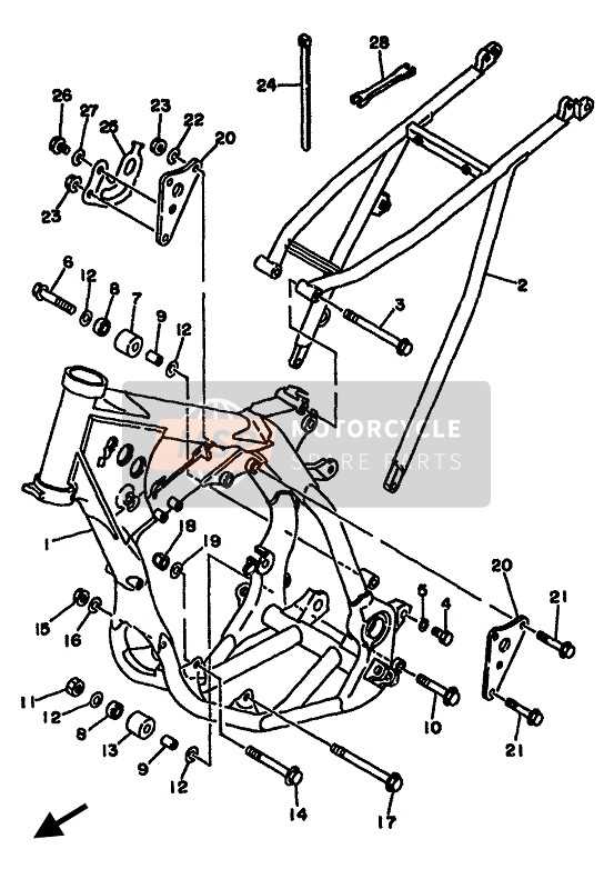 2001 yz125 parts diagram