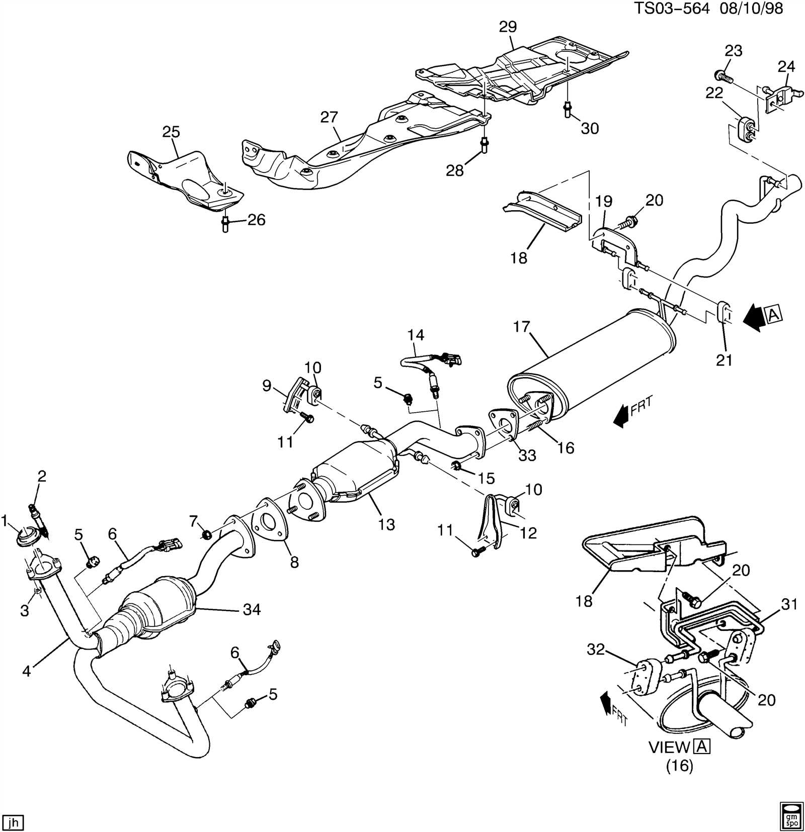 2002 chevy trailblazer parts diagram