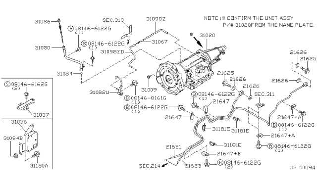 2002 nissan pathfinder parts diagram