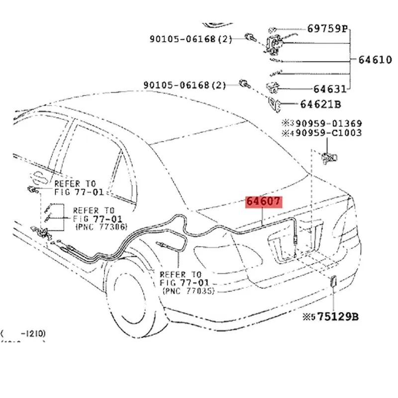 2003 toyota corolla parts diagram