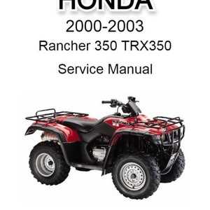 2004 honda rancher 350 parts diagram