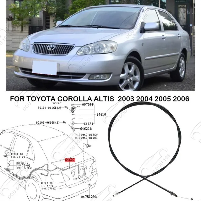 2004 toyota corolla parts diagram