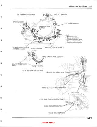 2004 honda rancher 350 parts diagram