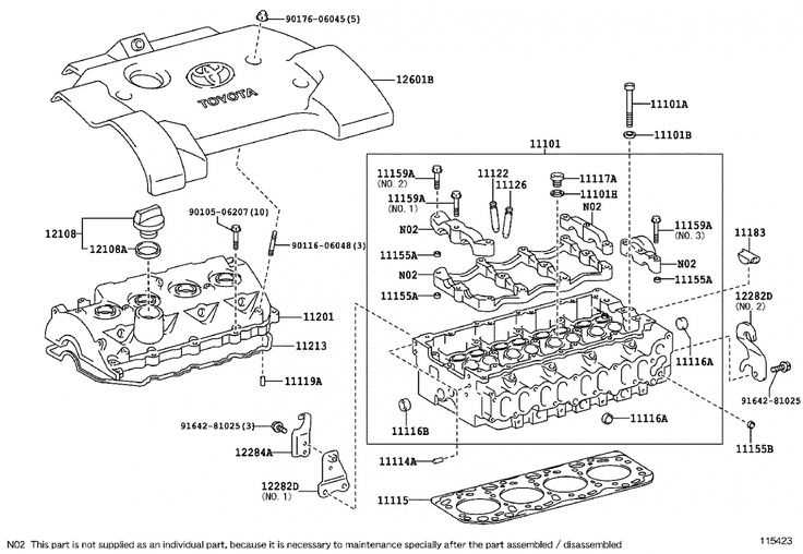 2004 toyota corolla engine parts diagram