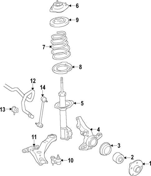 2004 toyota corolla parts diagram