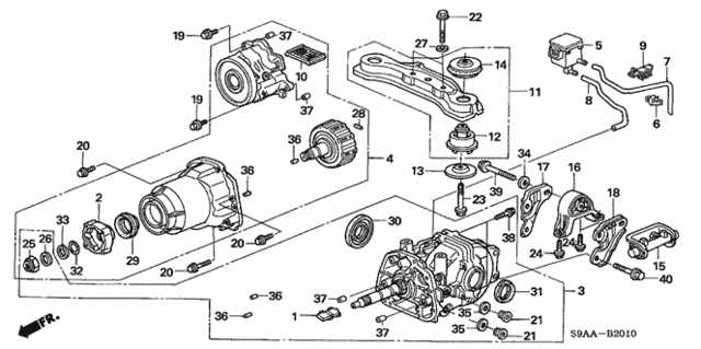 2005 honda crv engine parts diagram