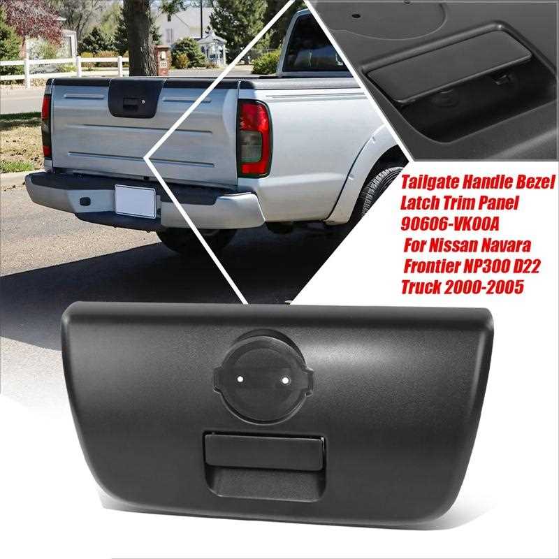 2005 nissan frontier tailgate parts diagram