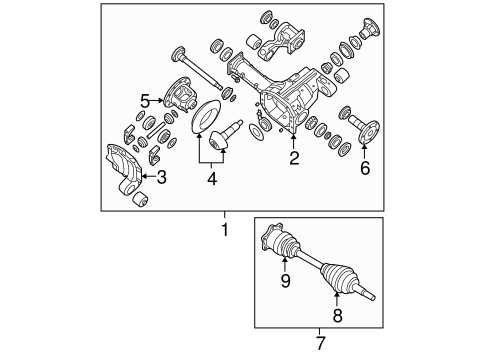 2005 nissan pathfinder parts diagram