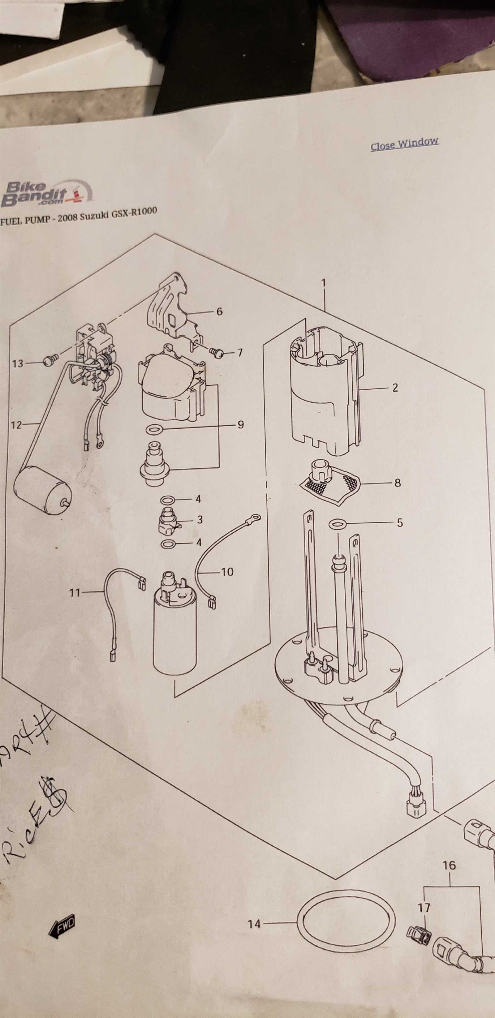 2006 gsxr 1000 parts diagram