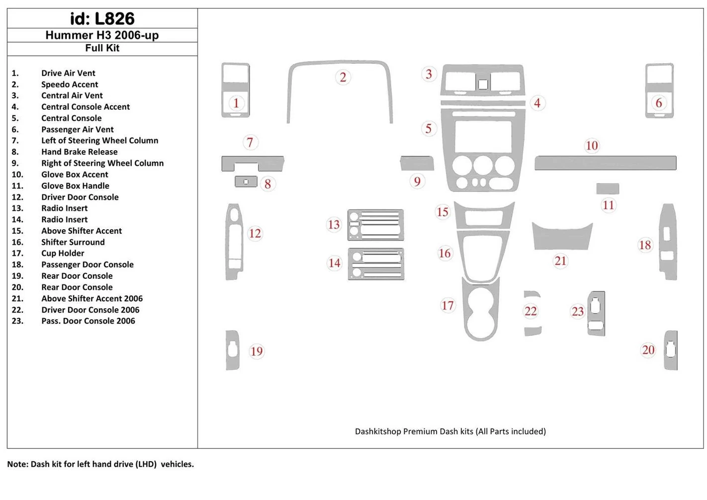 2006 hummer h3 parts diagrams