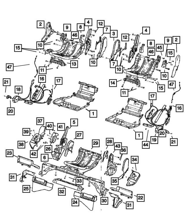 2006 jeep commander parts diagram