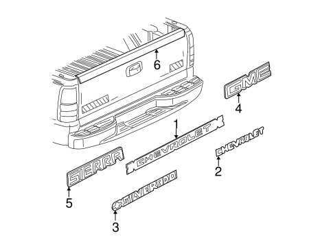 2006 gmc sierra parts diagram