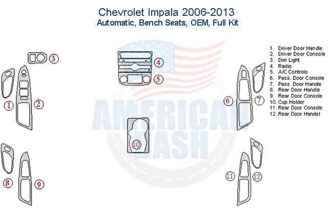 2007 chevy impala parts diagram