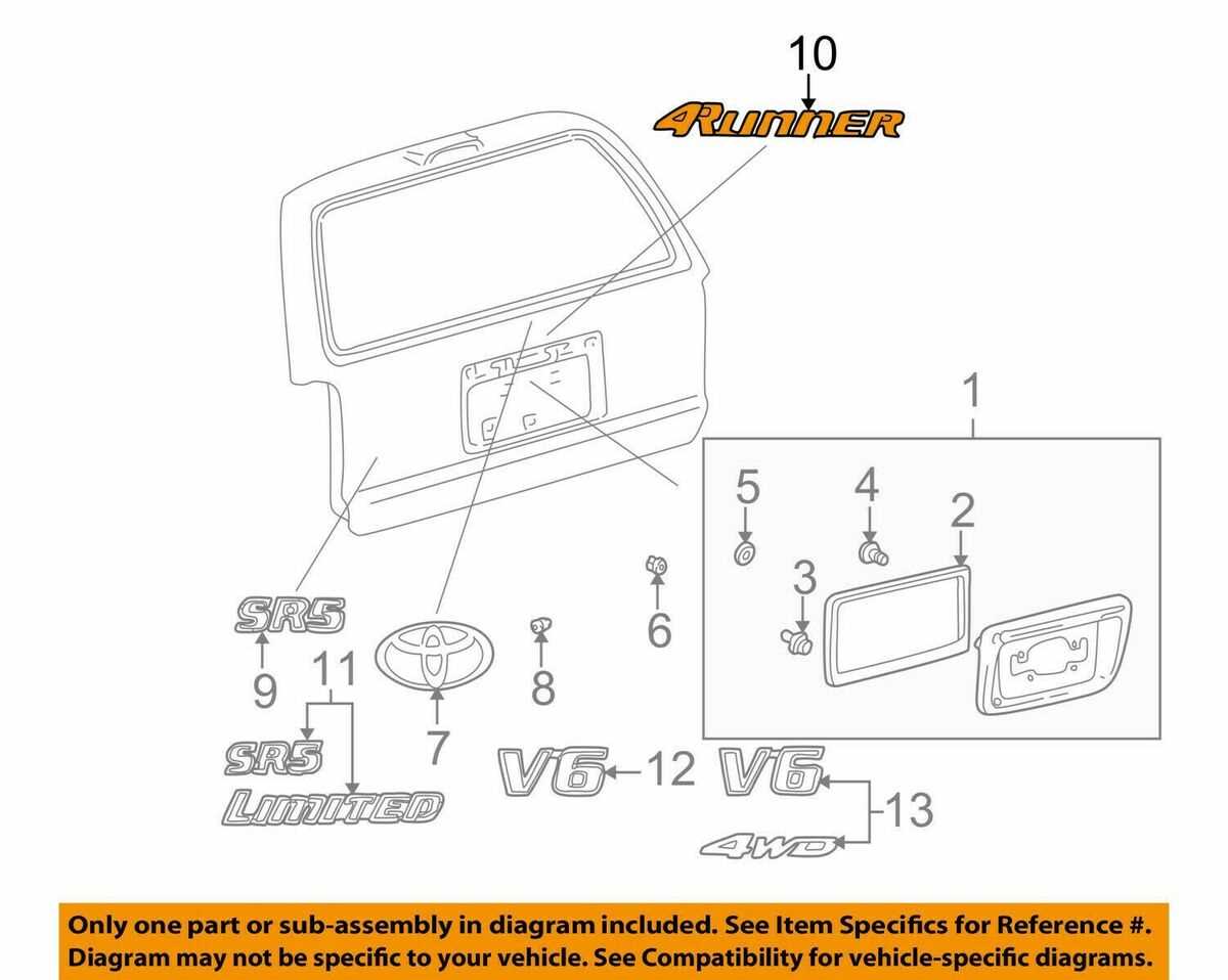 2007 toyota 4runner parts diagram