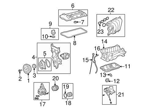 2007 toyota matrix parts diagram