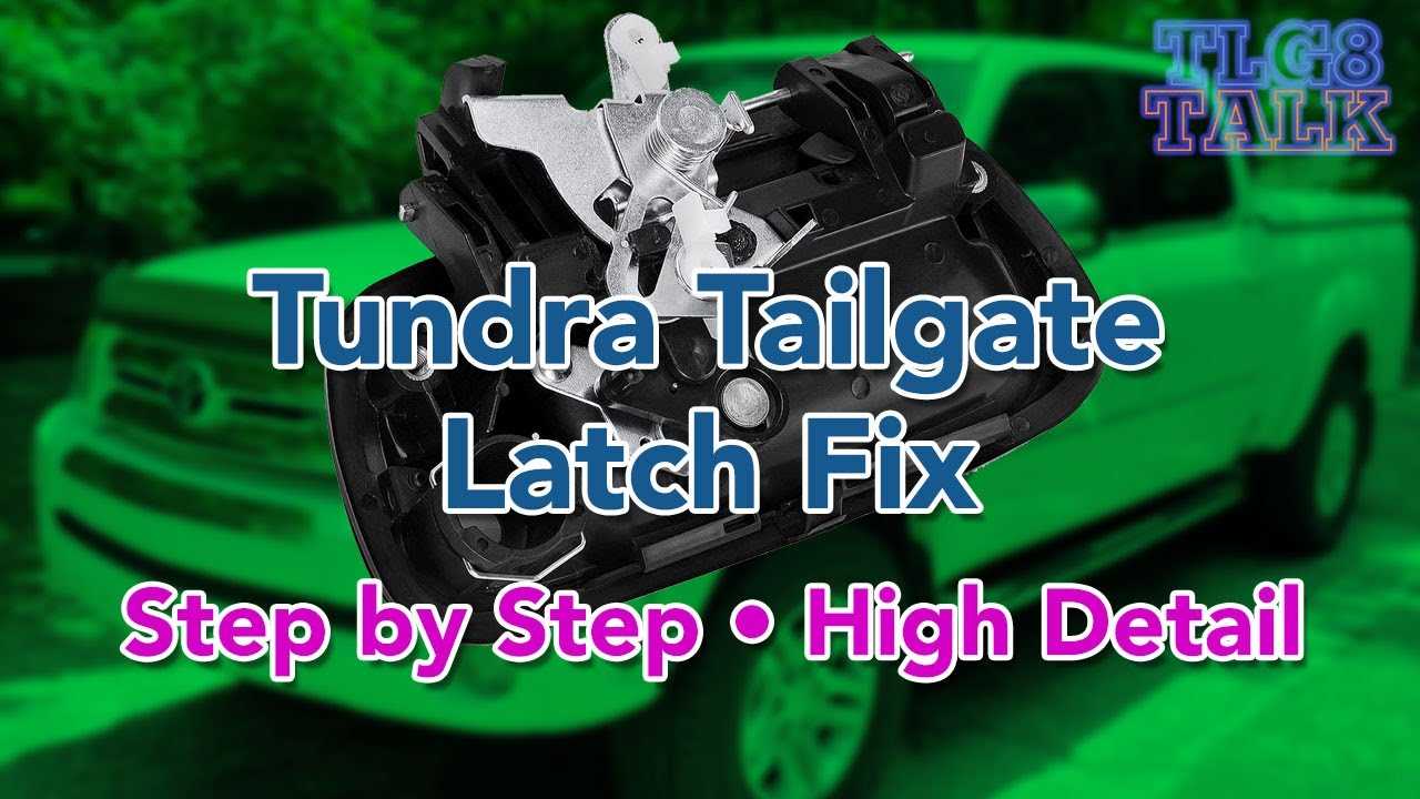 2007 toyota tundra tailgate parts diagram