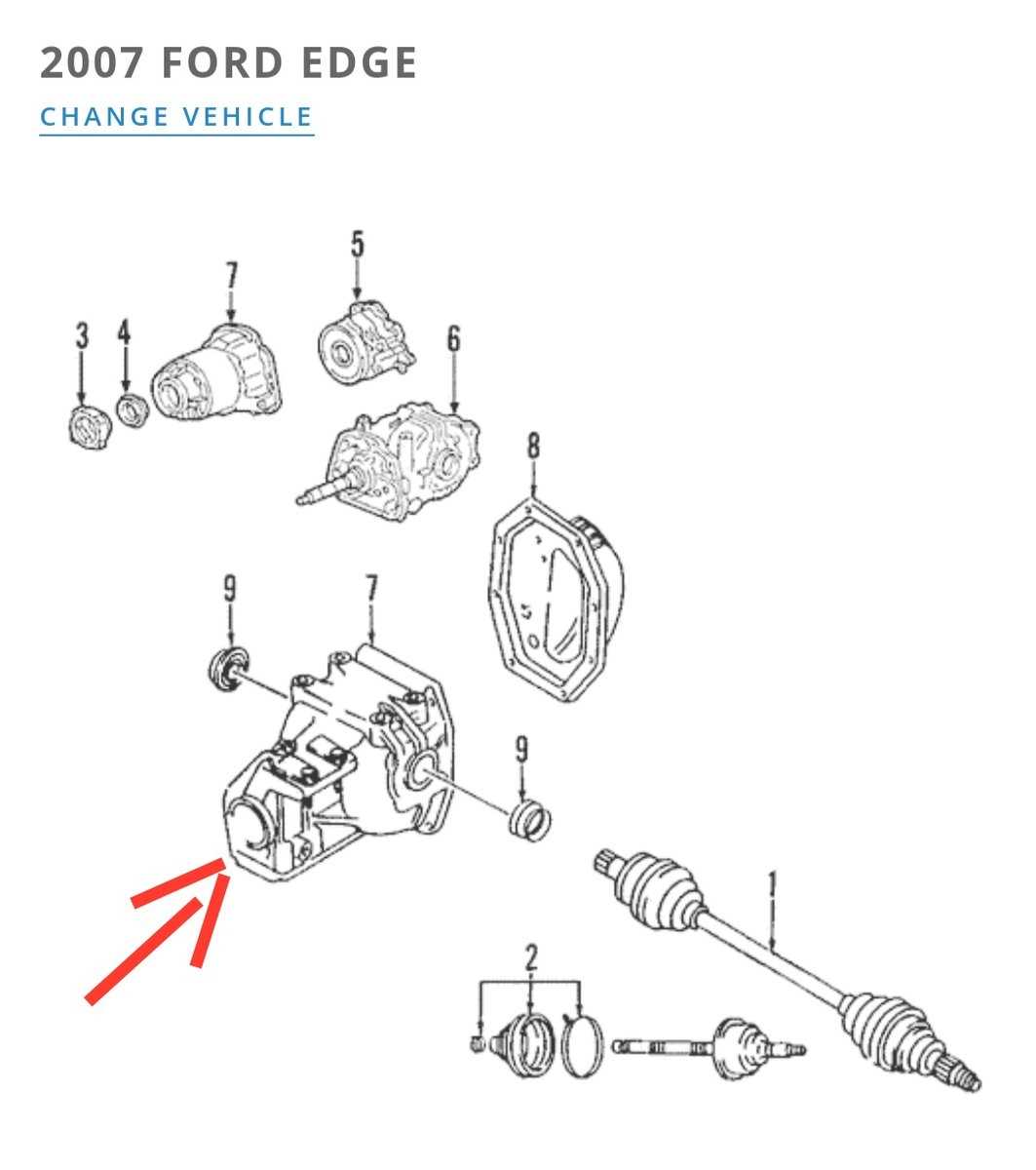 2007 ford edge parts diagram