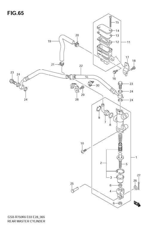 2007 gsxr 750 parts diagram