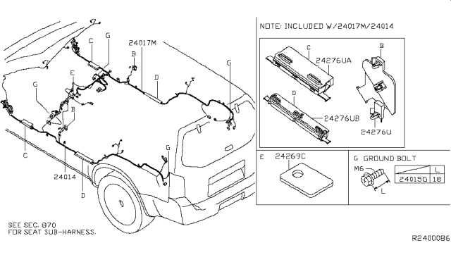 2007 nissan pathfinder parts diagram