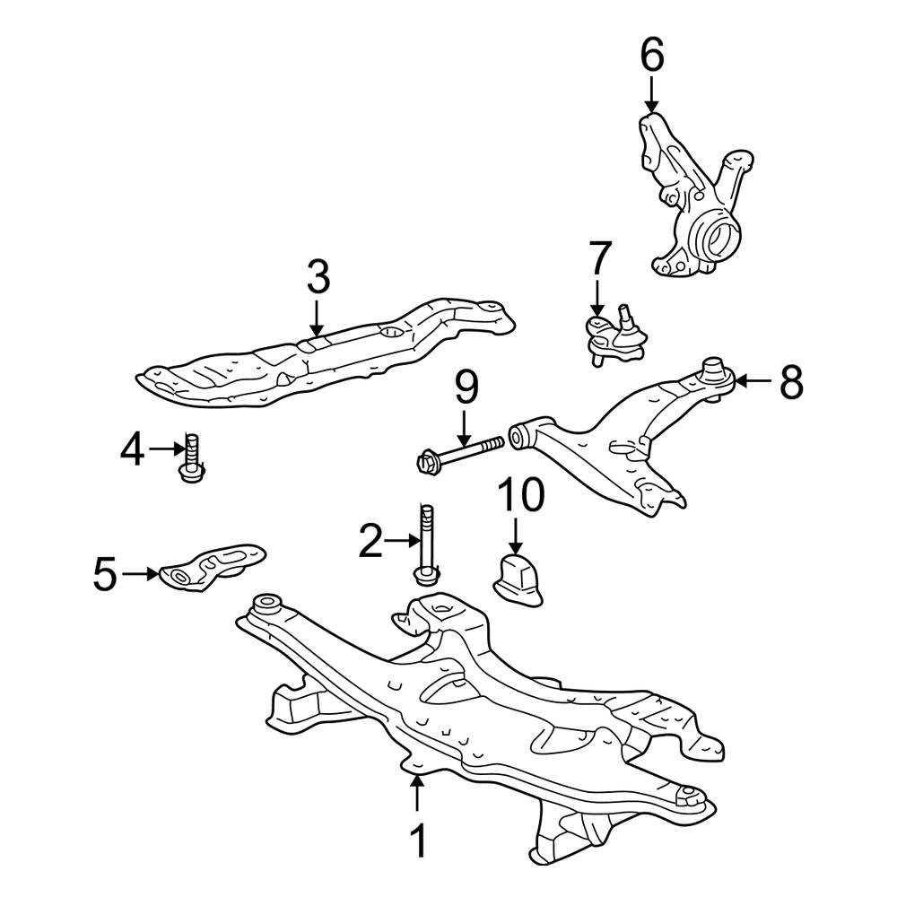 2007 toyota corolla body parts diagram