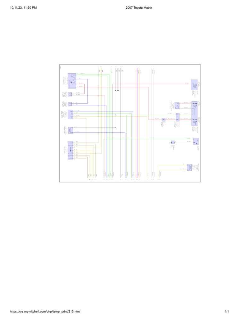 2007 toyota matrix parts diagram