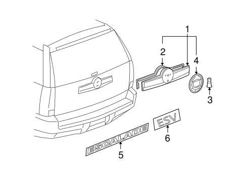 2008 cadillac escalade parts diagram