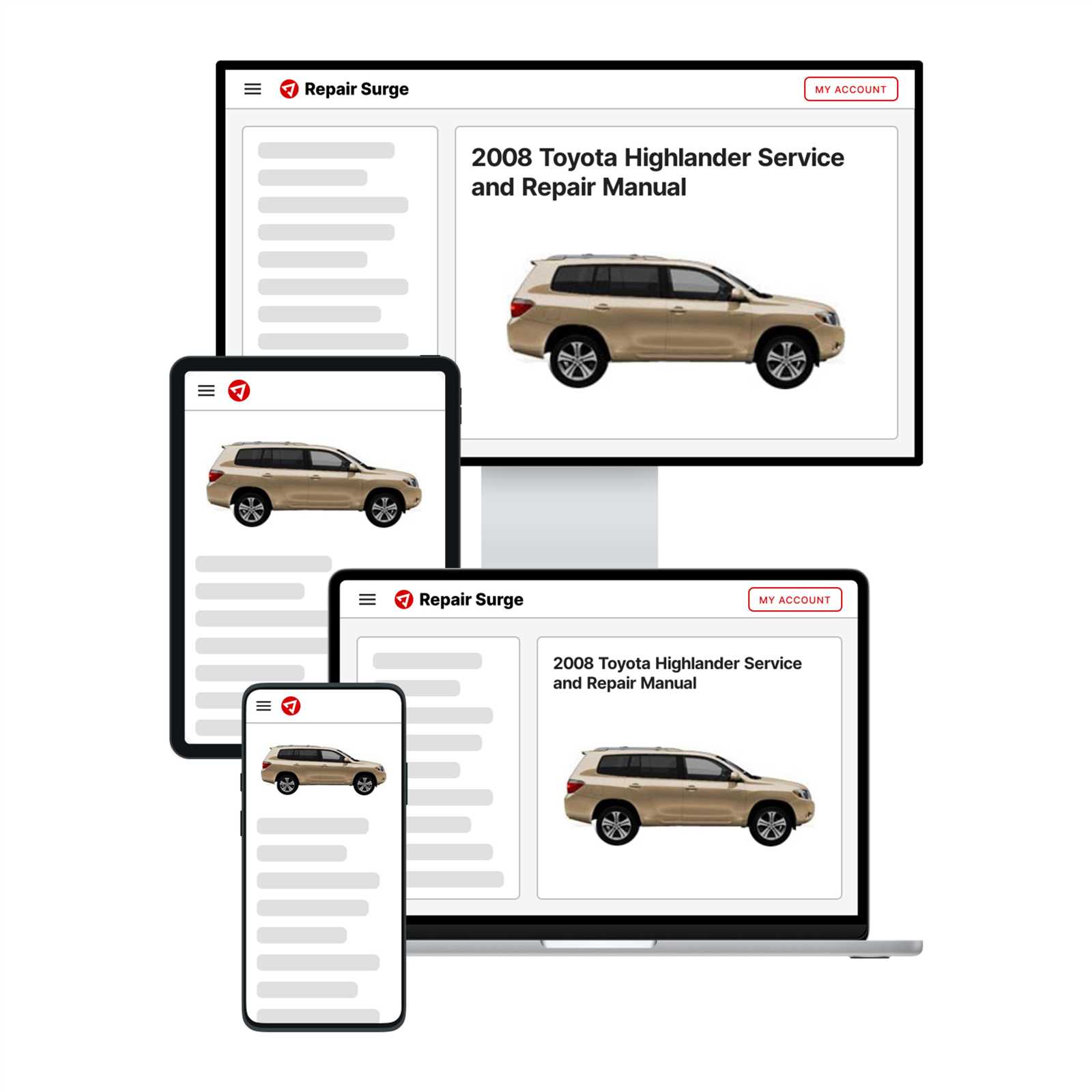 2008 toyota highlander parts diagram