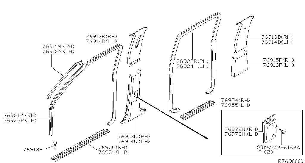 2008 nissan frontier parts diagram