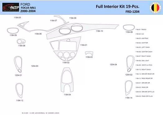 2009 ford focus parts diagram